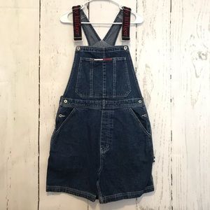 Vintage Tommy Hilfiger spell out overall shorts